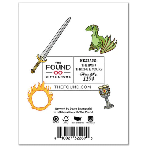  House of the Dragon Birthday Card