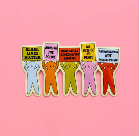 Puppy Protest Sticker