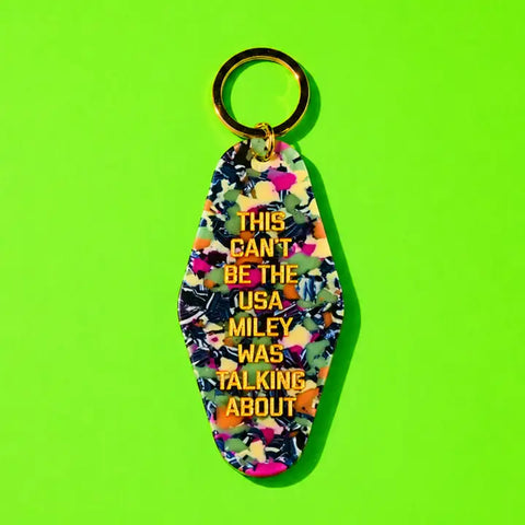  Miley Cyrus USA Keychain