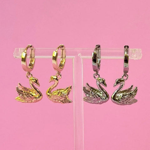  Swan Earrings