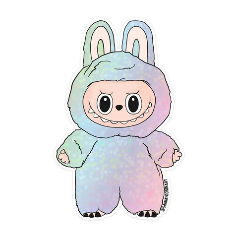 Glitter Labubu Monster Sticker