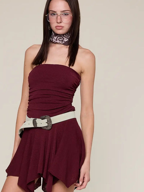  Y2K Tube Mini Dress