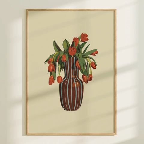 Tulip Vase Art Print
