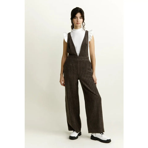 Dark Houndstooth Jumpsuit