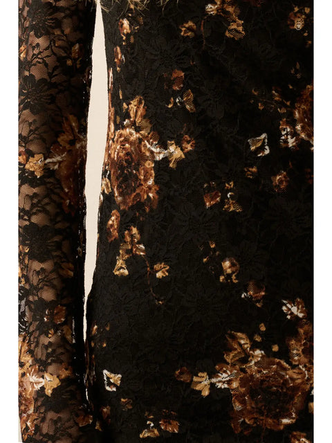  Winter Floral Lace Dress