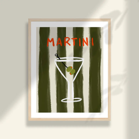 Martini Art Print