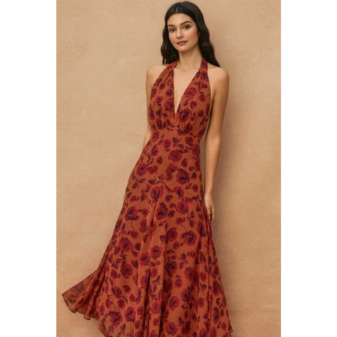  Red Rouge Halter Dress