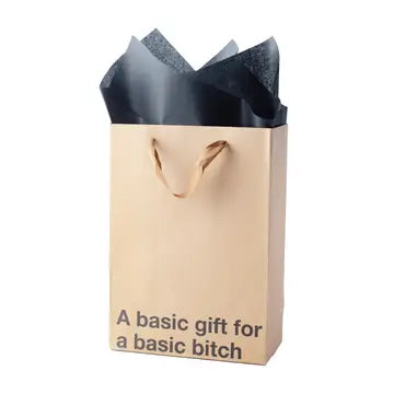  A Basic Gift For A Basic Bitch Brown Gift Bag