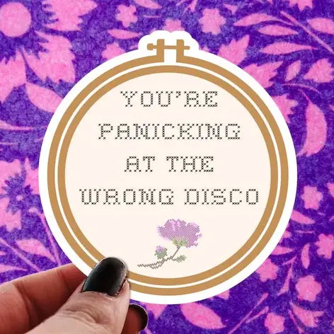  Panicking At The Wrong Disco Sticker