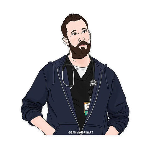  Dr. Heartthrobby Noah Sticker