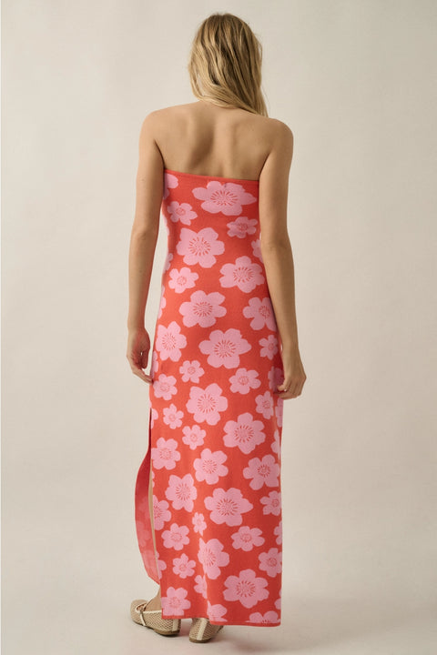  Honey Pink Strapless Dress