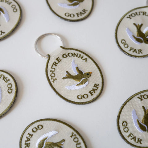 Noah Kahan Embroidered Keychain