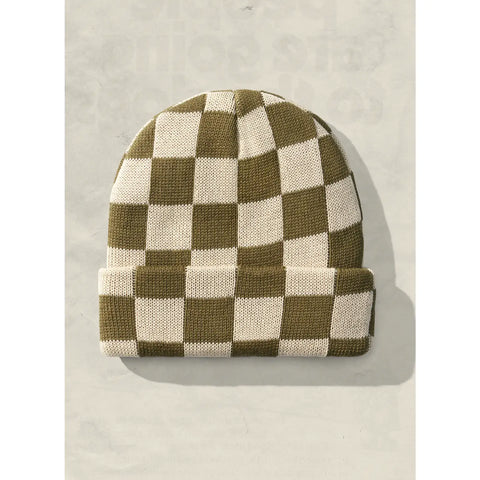  Slacker Checkered Beanie (Various Colors)