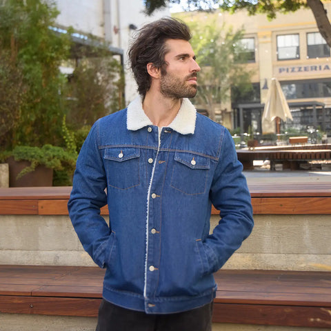  Washed Denim Trucker Jacket