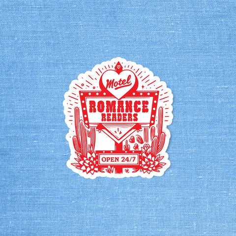 Romance Readers Motel Sticker