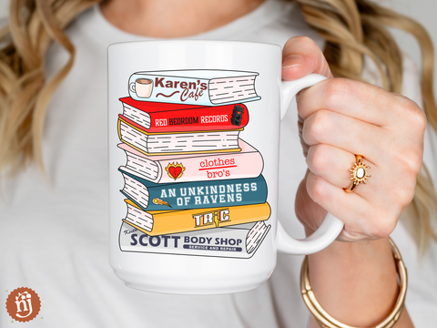  One Tree Hill Bookstack Ceramic Mug