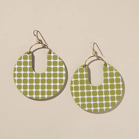 Cactus Quilted Leos Earrings