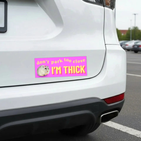  I'm Thick Car Magnet