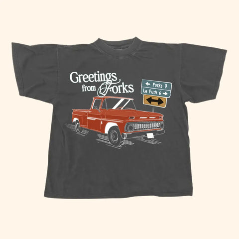 Greetings from Forks Twilight Tee