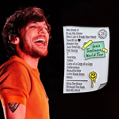  Louis Tomlinson World Tour Setlist Pin