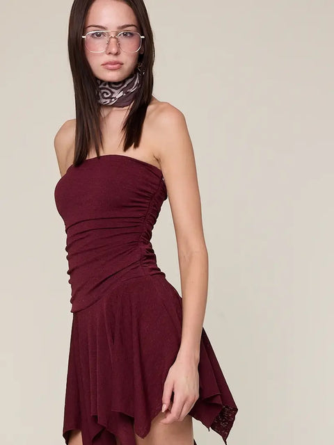  Y2K Tube Mini Dress