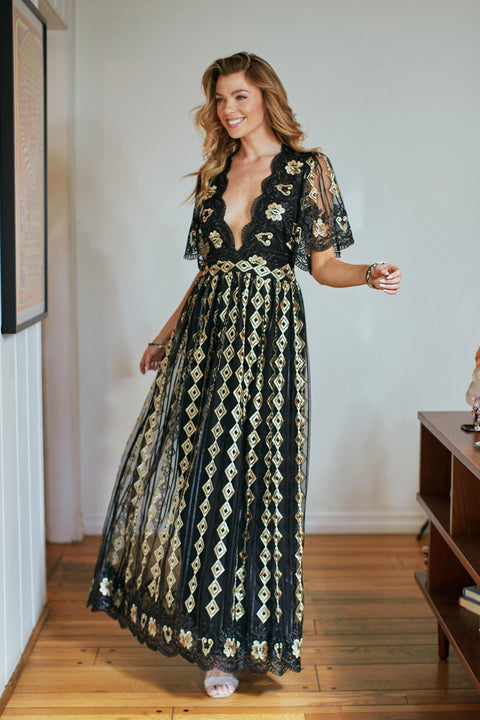 Midnight Glimmer Dress