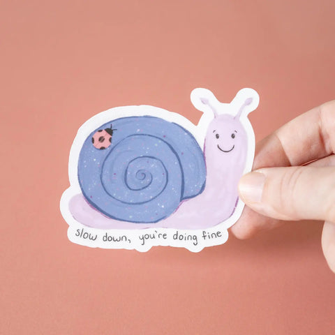  Snail Slow Down Sticker
