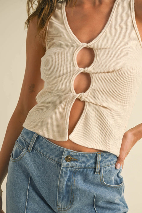  Twisted Detail Top