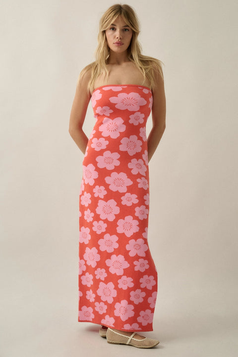  Honey Pink Strapless Dress
