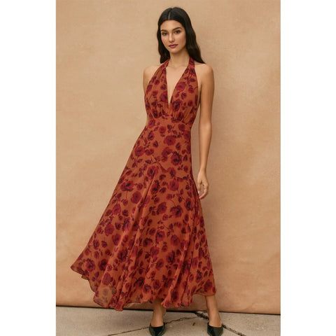  Red Rouge Halter Dress