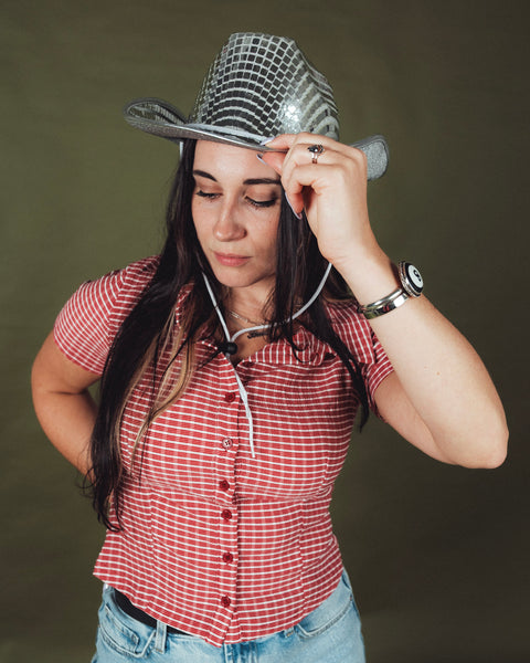 Lainey Fitted Plaid Shirt