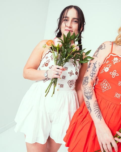 Floral Ruffle Romper