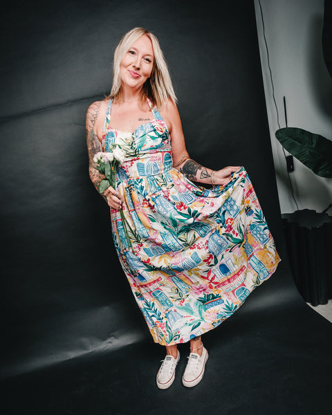 Summer Print Midi Dress