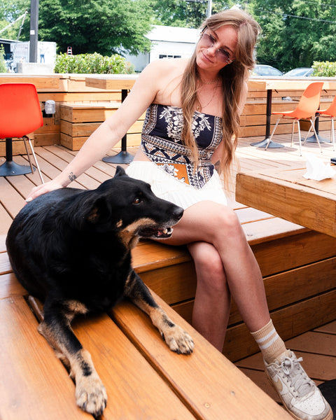 Baroque Printed Bandana Top