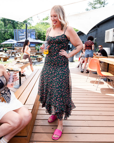  Night Ditsy Midi Dress