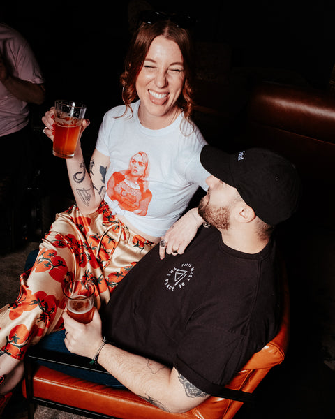 Woven Satin Tomato Print Skirt