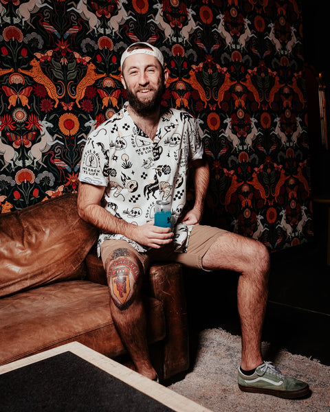 Cowboy Coffee Button Up