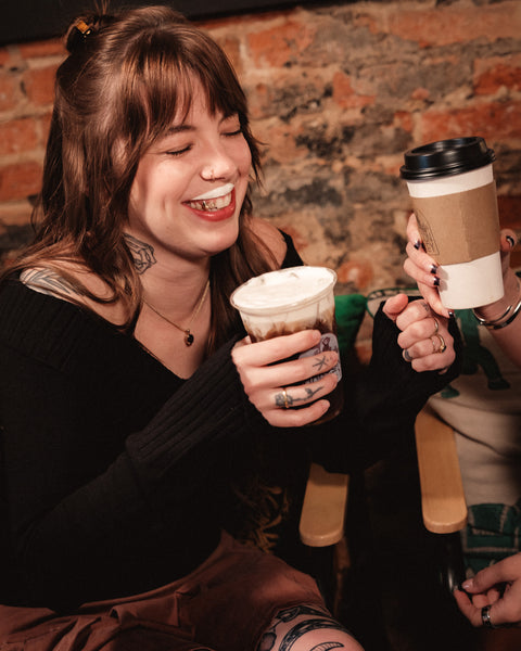  Crossed Overfold Off-Shoulder Knit Sweater