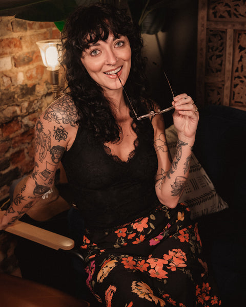 Floral Lace V-Neck Layered Tank Top