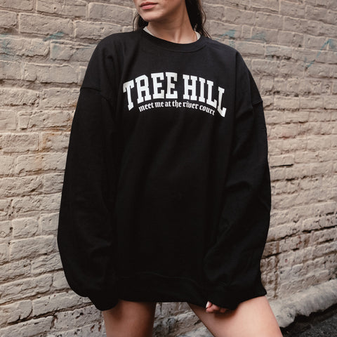  Tree Hill Sweatshirt (Black with White Lettering)