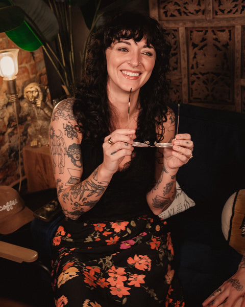 Freesia Floral Midi Skirt