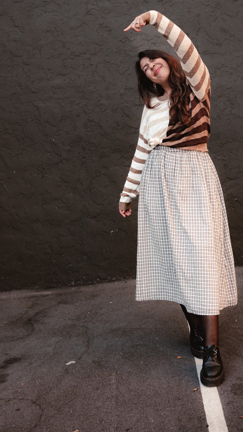  Contrast Stripes Sweater