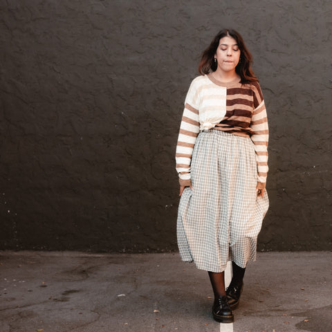  Contrast Stripes Sweater