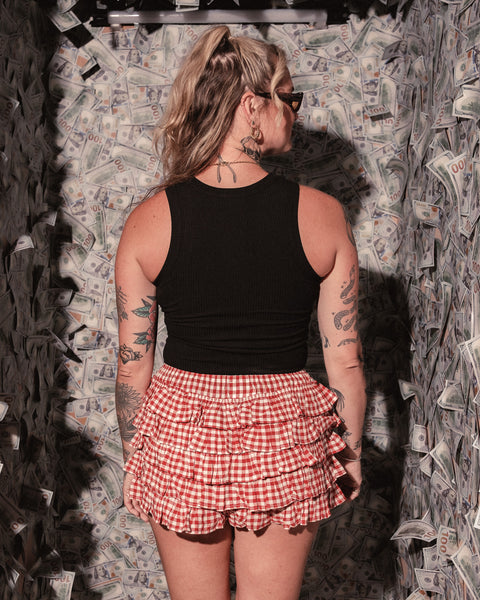  Checkered Bloomer Skort