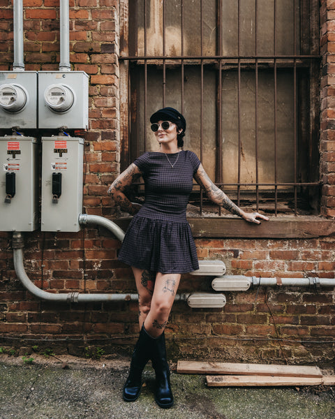 Back Tie Fit & Flare Dress