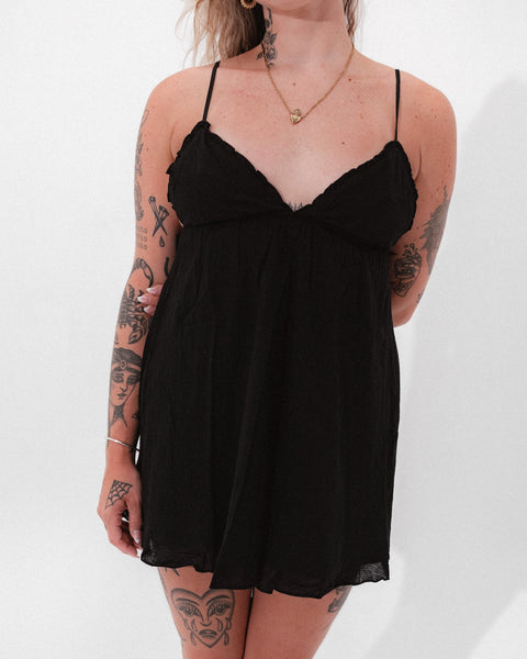 Black Sweetheart Mini Dress