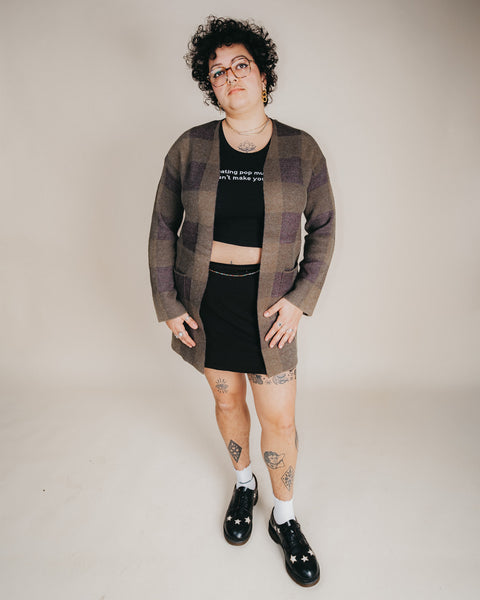  Hating Pop Music Doesn't Make You Deep Embroidered Crop Top