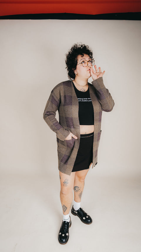  Long Sleeve Front Open Jacquard Sweater Cardigan