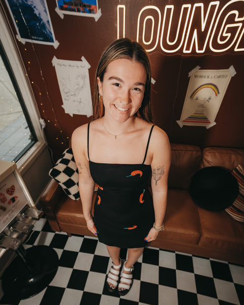  Britt Chili Bead Dress