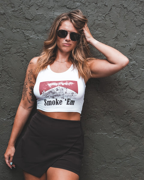  Smoke Em Crop Tank